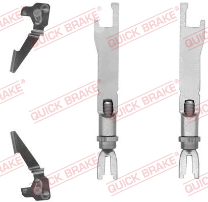Kit dispositivo di registrazione, freno a tamburo - 110 53 001 QUICK BRAKE
